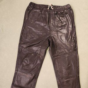 Zanerobe Perforated Leather Joggers